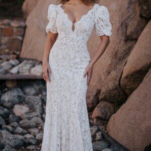 Allure Bridals Wedding Dress A1151 with Detachable Sleeves